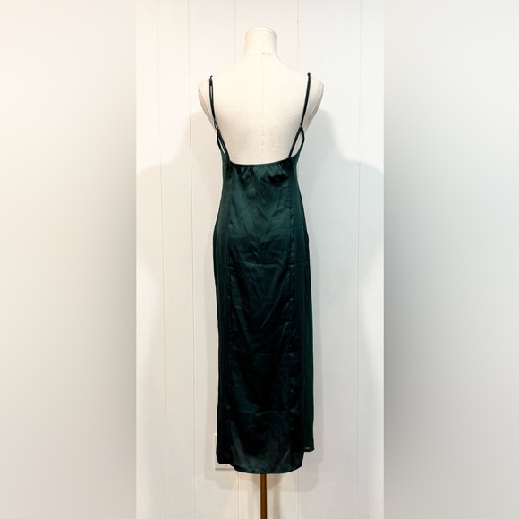 Free People Intimately City Cool Midi Slip In Evergreen Size Extra Small - Picture 6 of 11